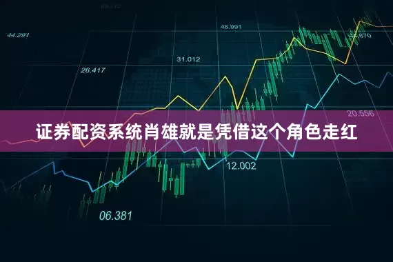 证券配资系统肖雄就是凭借这个角色走红