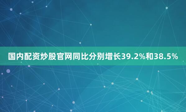 国内配资炒股官网同比分别增长39.2%和38.5%